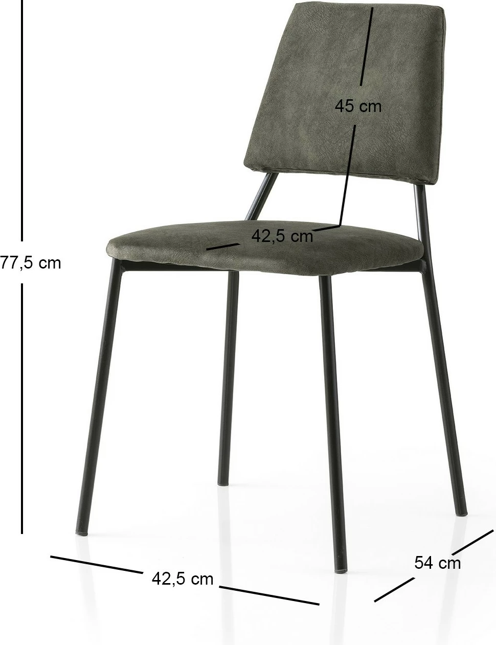 Set karrigesh (2 copë), Skye Decor, ngjyrë e zezë dhe antracit, 4553 V2