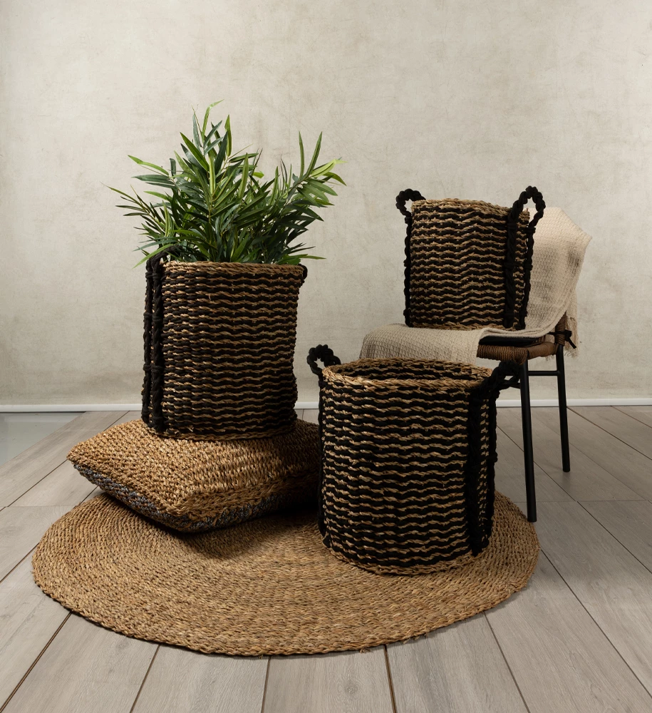 Qilim NEREA, 120x120, kashtë deti, natyral