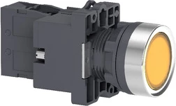 Push buton i verdhë 24VDC - Schneider