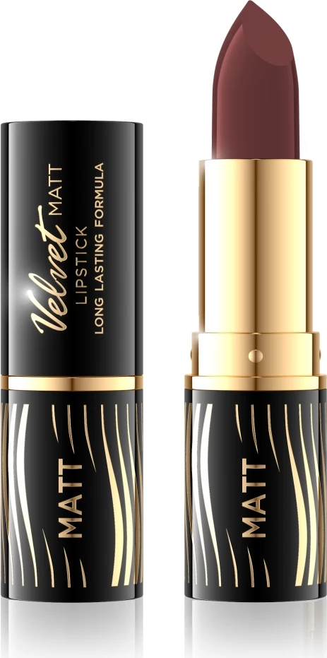 Buzëkuq për femra Eveline Cosmetics Velvet Matt Lipstick 506 Coffee 4.1g