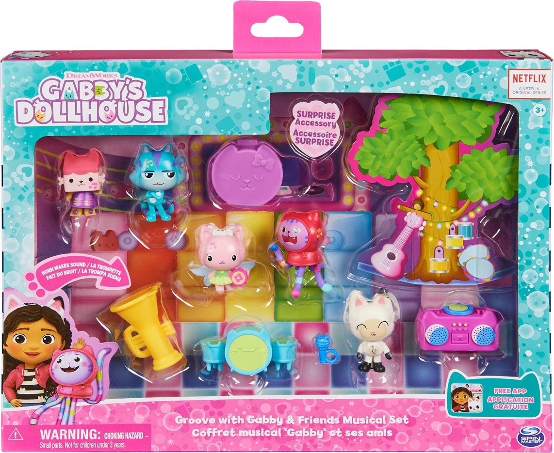 Gabby's Dollhouse Groove with Gabby & Friends Musical Playset