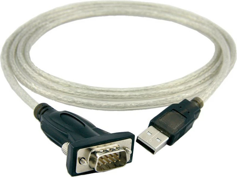 Kabllo adapter ROLINE 12.02.1163, USB-A në DB-9 (RS-232), 1.8 m, gri