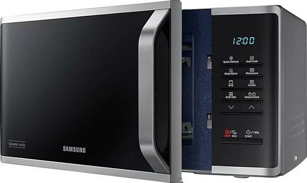 Mikrovalë me grill Samsung MG23K3523AS, argjendtë/zezë