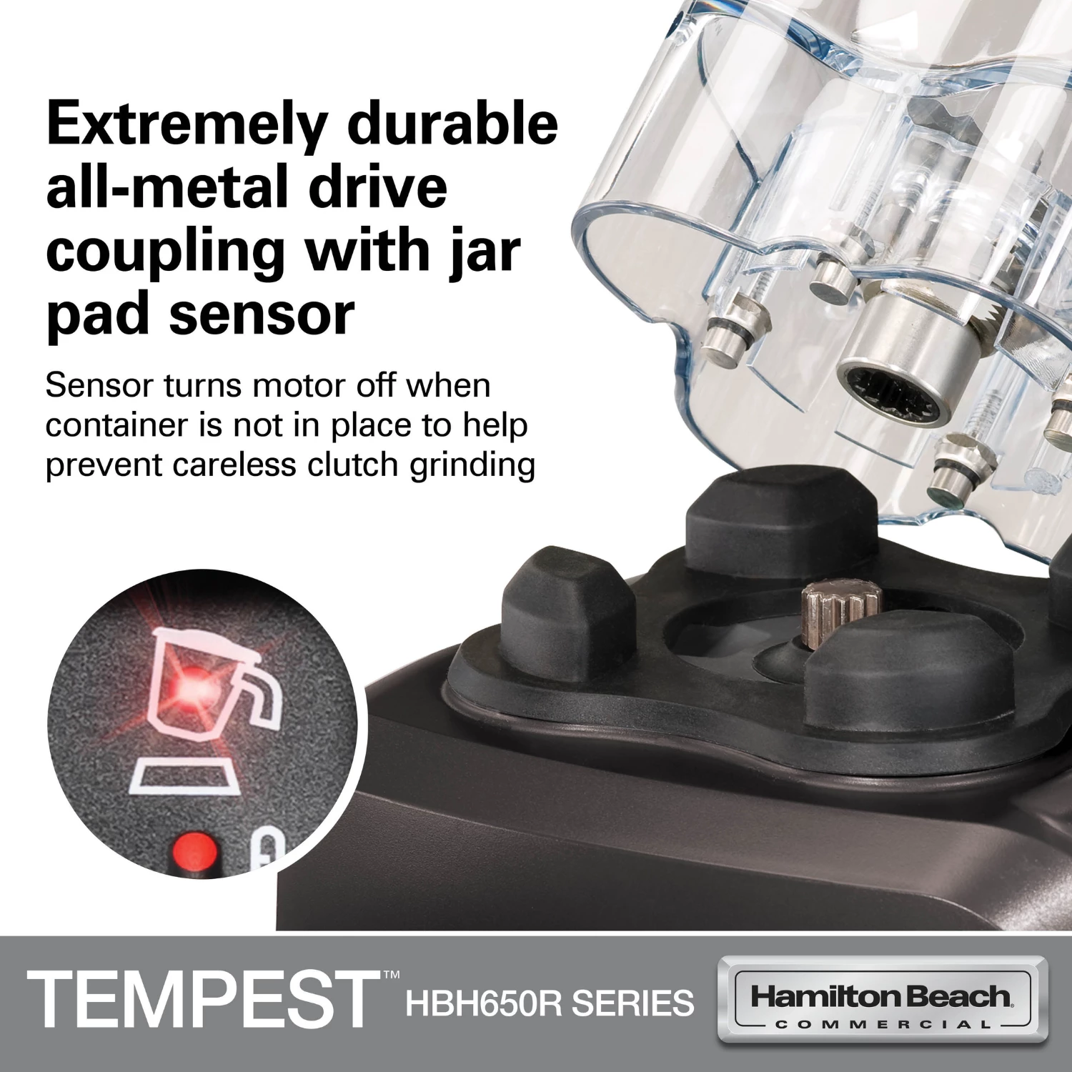 Blender profesional, Hamilton Beach Commercial, Tempest HBH650R-CE, 1.8 L, 3 HP