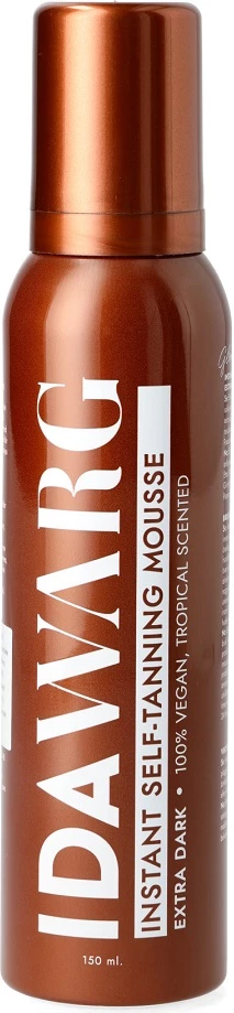 Shkumë për vetë-ngjyrosje trupore Ida Warg Instant Self-Tanning Mousse Body Tan Enhancer Extra Dark për femra, 150ml
