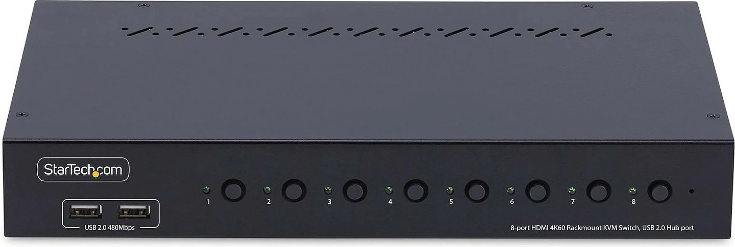 Switch KVM HDMI StarTech 8-Port, 4K 60Hz, Rack 1U, i zi