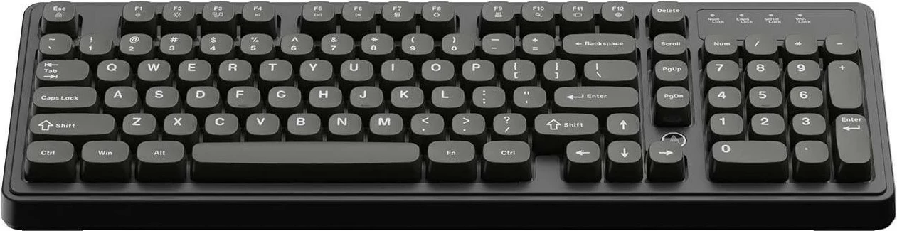 Tastierë Ajazz AF98, membranë, RGB, USB-C me kabllo të ndashme, 98%, e zezë
