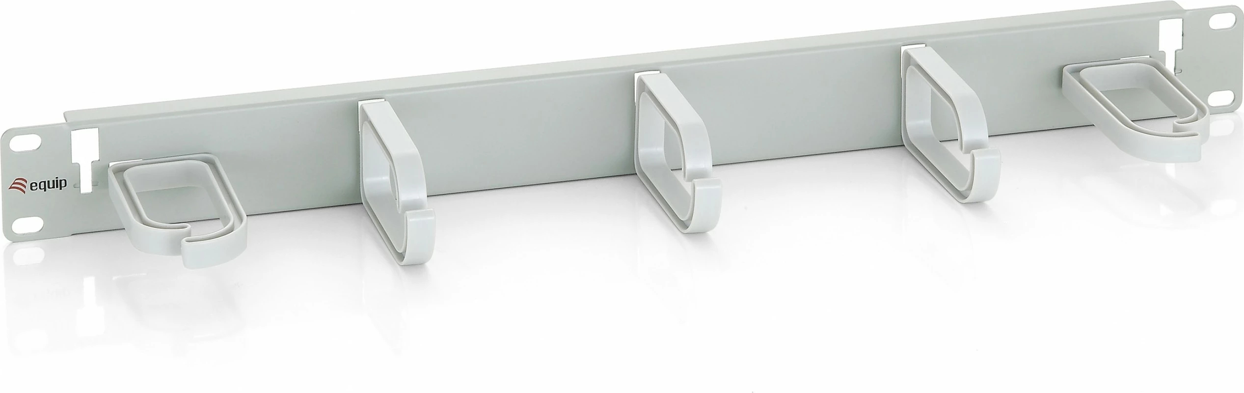 Panel menaxhimi kabllosh Equip 19" rack, plastikë/çelik, gri