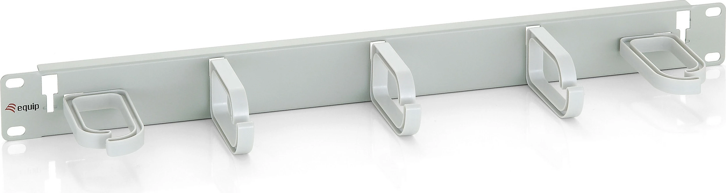 Panel menaxhimi kabllosh Equip 19" rack, plastikë/çelik, gri