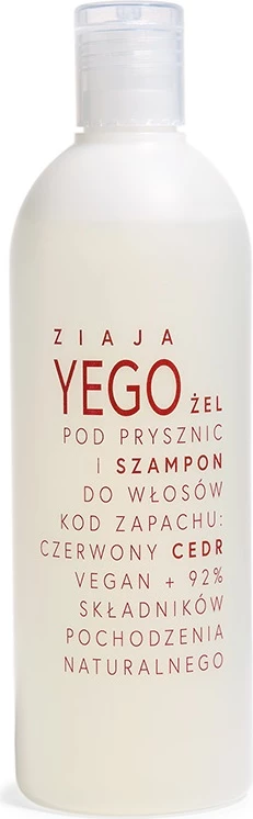 Shower gel dhe shampon për meshkuj Ziaja Yego Red Cedar 400ml