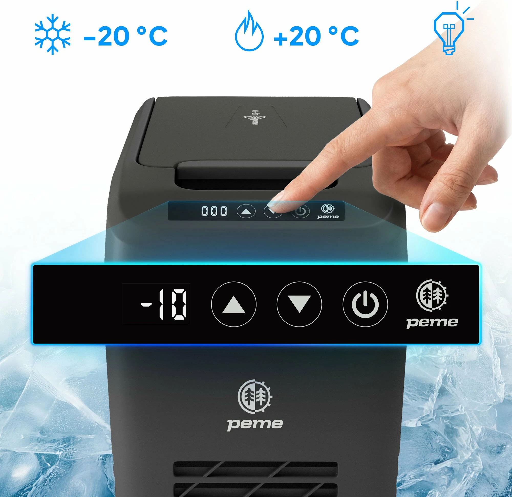 Frigorifer kamping me kompresor Peme Quest 14 14.6 L, -20°C, i zi