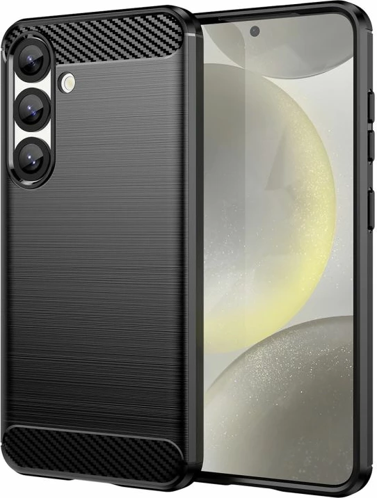 Kapak telefoni Hurtel Carbon Case për Xiaomi Redmi Note 14 5G, i zi