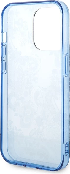 Mbështjellës Guess Porcelain Collection për iPhone 14 Pro 6.1", Kaltër