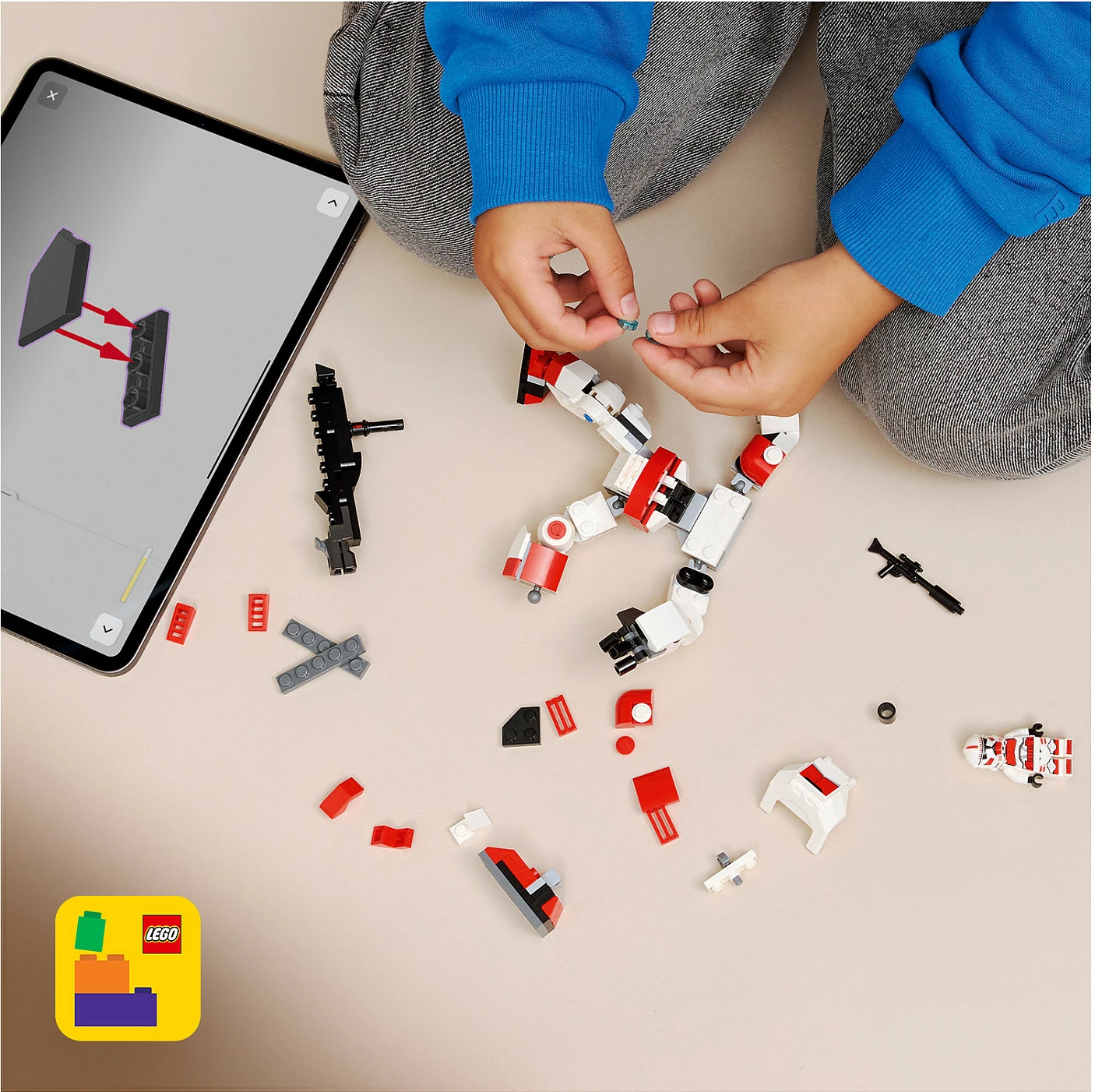 Set ndërtimi LEGO Star Wars 75448 Clone Shock Trooper Mech, 151 pjesë, shumëngjyrësh