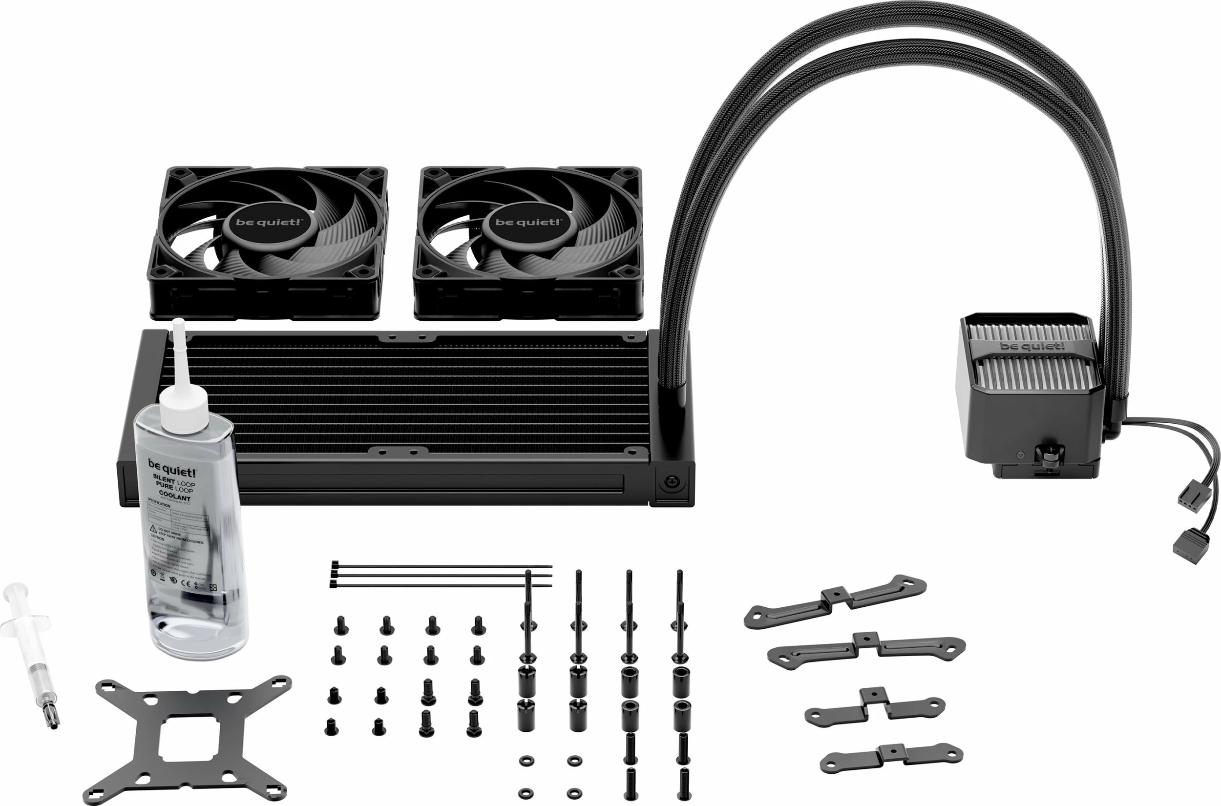 Ftohës me ujë be quiet! Silent Loop 3 BW024, 240mm, ARGB, 2x120mm, i zi
