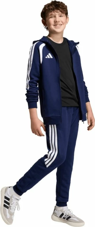 Duks për fëmijë adidas Tiro 26 League Sweat Full Zip KF3322, i kaltër [Madhësia: 140 cm]