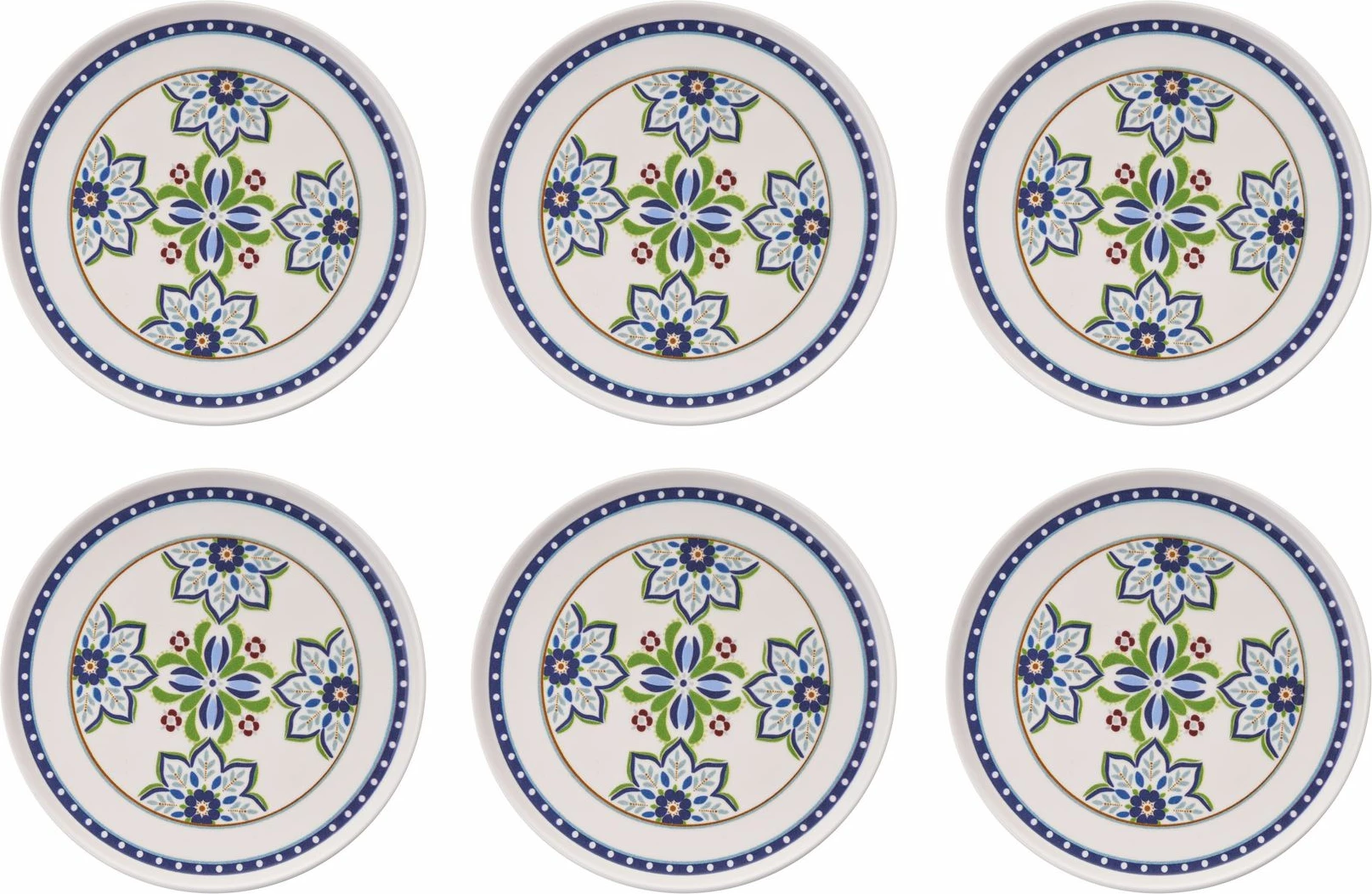 Set pjatash ëmbëlsirash (6 copë), Hermia Concept, Four Flover