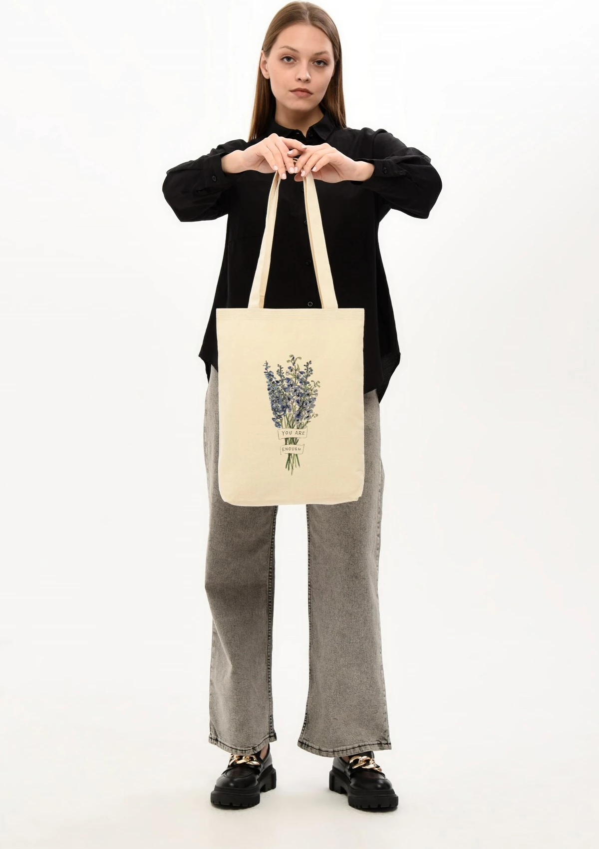 Çantë tote Zoozie Bags, krem, 0605