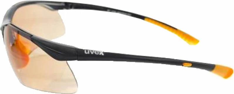 Syze sportive Uvex, unisex, të zeza dhe portokalli