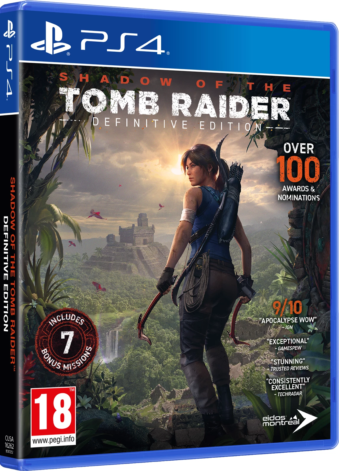 Lojë PS4 Eidos Montreal Shadow of the Tomb Raider Definitive Edition, PEGI 18, me krejt DLC dhe 7 bonus misione