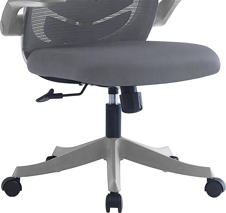 Karrige zyre Enrich, pëlhurë rrjete, ngjyrë gri