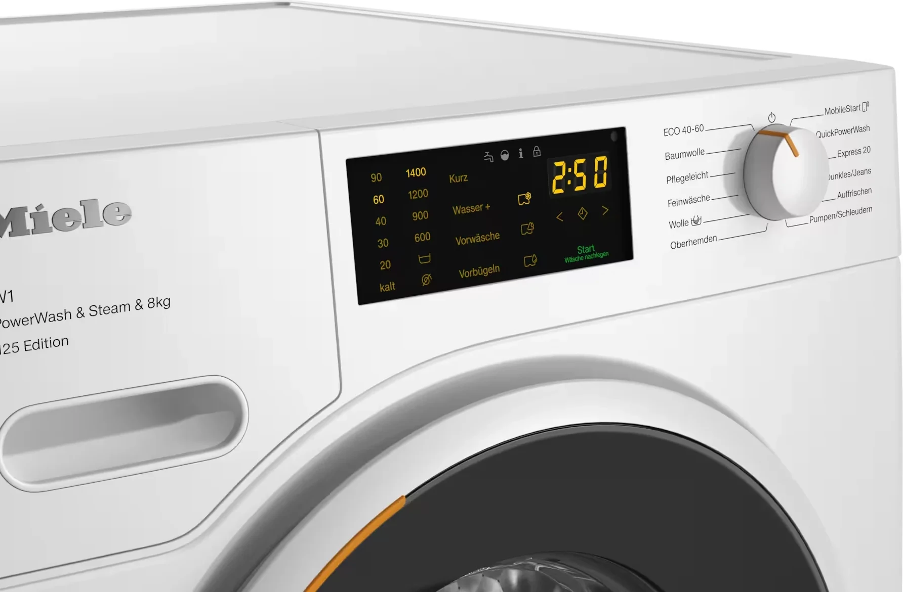 Makinë larëse, Miele WWB380 WCS 125 Edition, 8 kg 1400 rpm, klasa energjie A, e bardhë