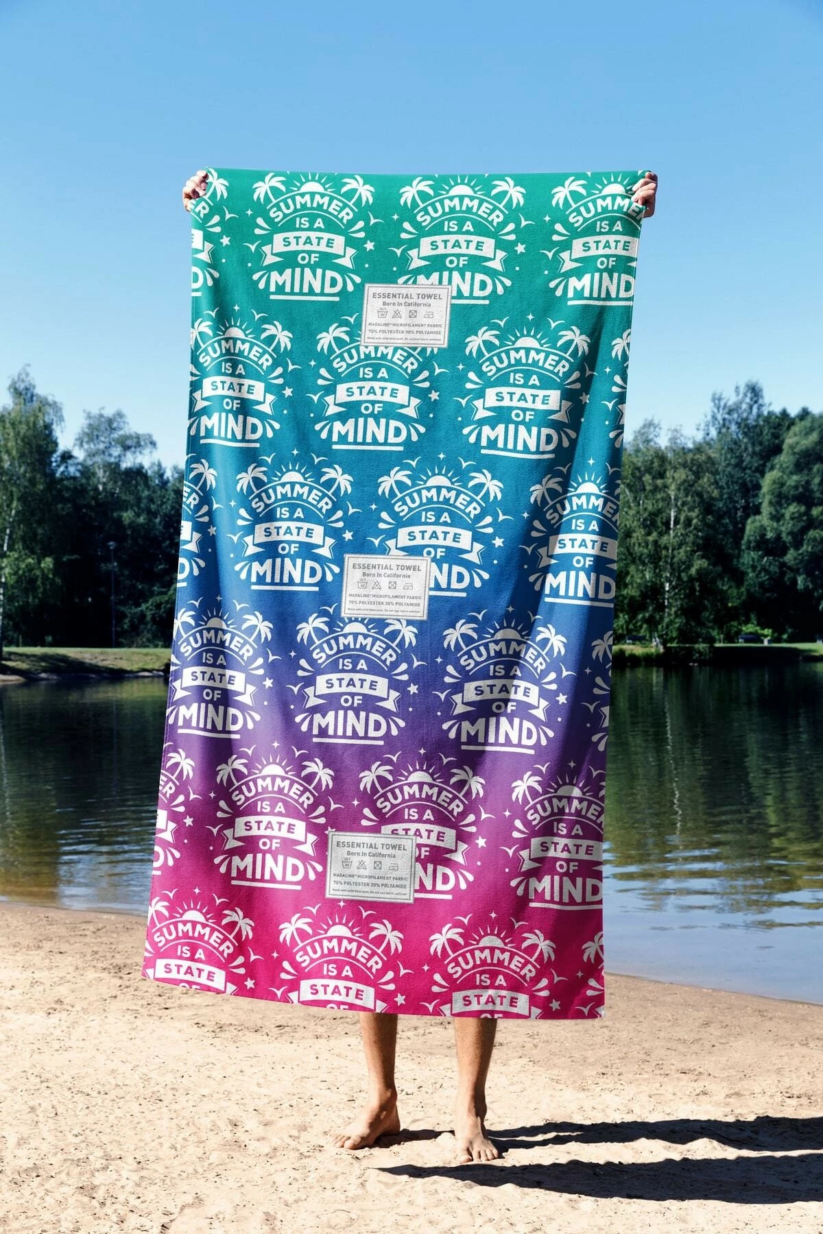 Peshqir plazhi Mijolnir, Summer is State of Mind, 90x150cm