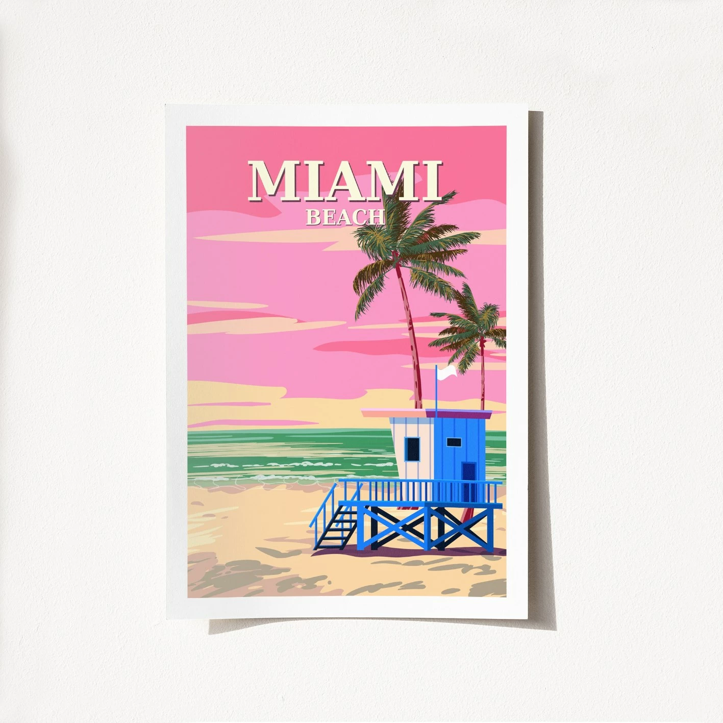Poster A4, Miami - 2016, shumëngjyrësh