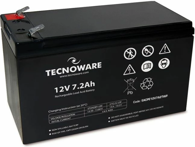 Bateri UPS Tecnoware EACPE12V7A2TWP 12V 7.2Ah, e zezë