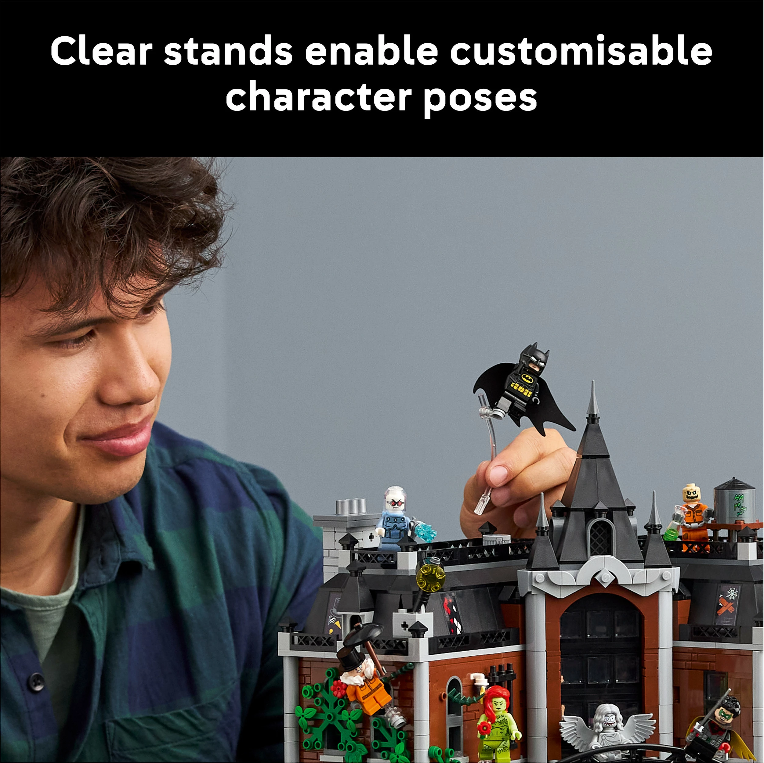 Set ndërtimi LEGO DC 76300 Batman Arkham Asylum, 2953 copë, shumëngjyrësh