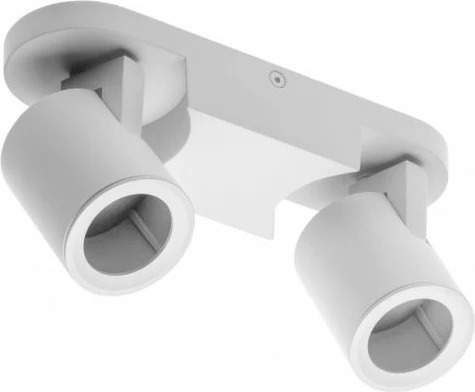 Spot tavanor GTV BLINK II OS-BLND50W2-10, GU10, 2x20W, IP20, 220-240V, i dyfishtë, e bardhë