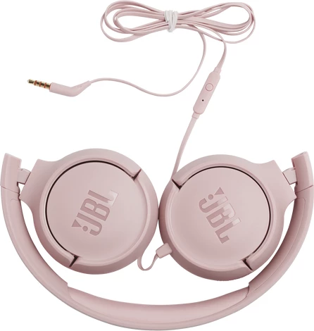 Kufje JBL Tune 500, me mikrofon, me kabllo 3.5 mm, Pure Bass, roze