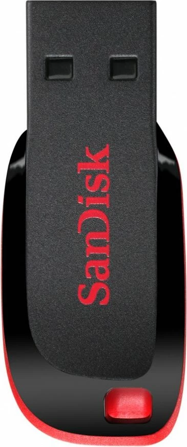 USB memorje SanDisk Cruzer Blade SDCZ50-032G-B35 32 GB USB 2.0 pa kapak, e zezë/kuqe