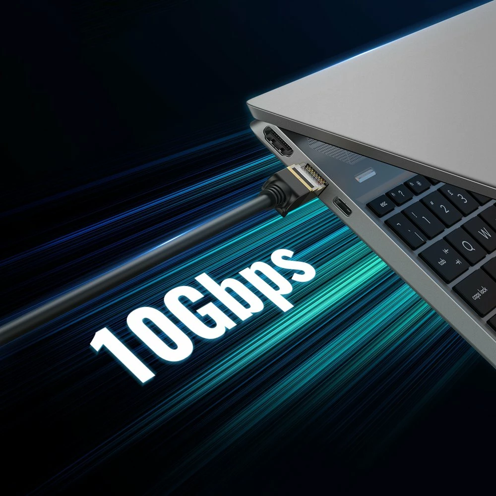 Kabllo rrjeti Ugreen NW107, Cat 7 F/FTP, RJ45, 5m, Zi