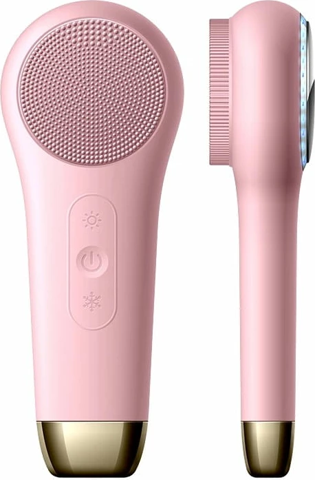 Furçë sonike për fytyrë BAFFS me fototerapi për femra, powder pink