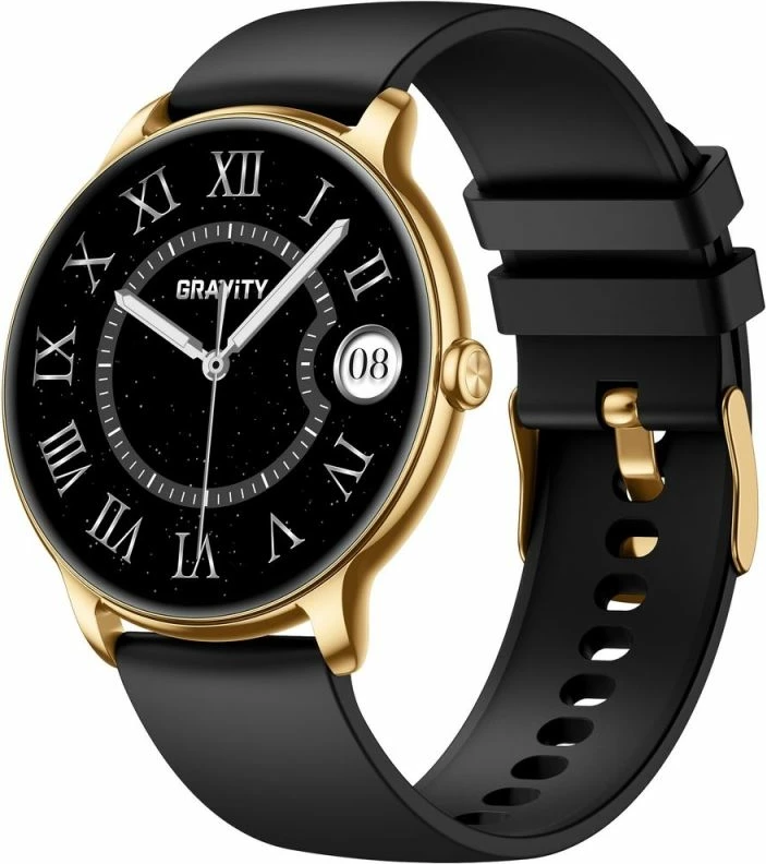 Smartwatch për femra Gravity GT31-2, ari, set me rrip dhe byzylyk