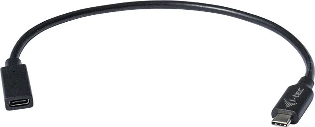 Kabllo zgjatuese USB-C i-tec C31EXTENDCBL, 30 cm, e zezë