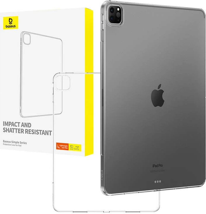 Mbështjellës Baseus Simple për iPad Pro 12.9" (2018/2020/2021/2022), Transparent