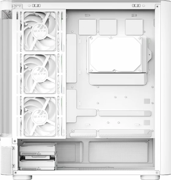 Kasë XYZ PC GEAR Quantum Pro ARGB X-CS-QUANTUMPRO-W, Midi Tower, ekran 6.2\", e bardhë