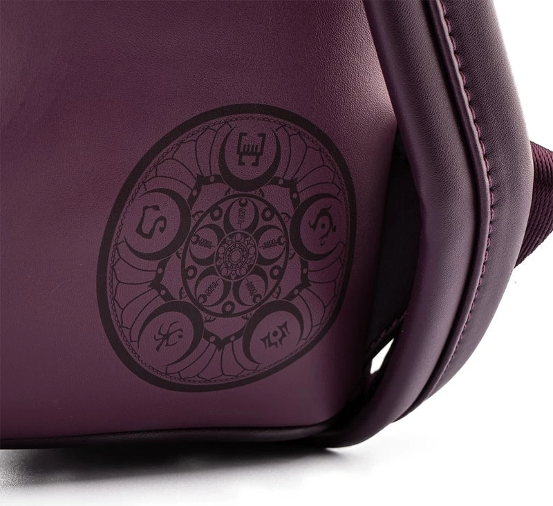 Çantë shpine mini Loungefly Disney Raya and the Last Dragon Tuk Tuk, 22.8×26.7×11.5 cm, lëkurë vegane, vjollcë