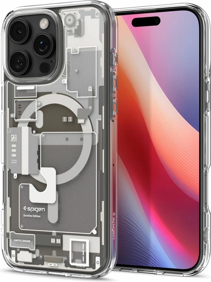 Mbështjellës Spigen Ultra Hybrid Mag Zero One për iPhone 16 Pro, MagSafe, Titanic