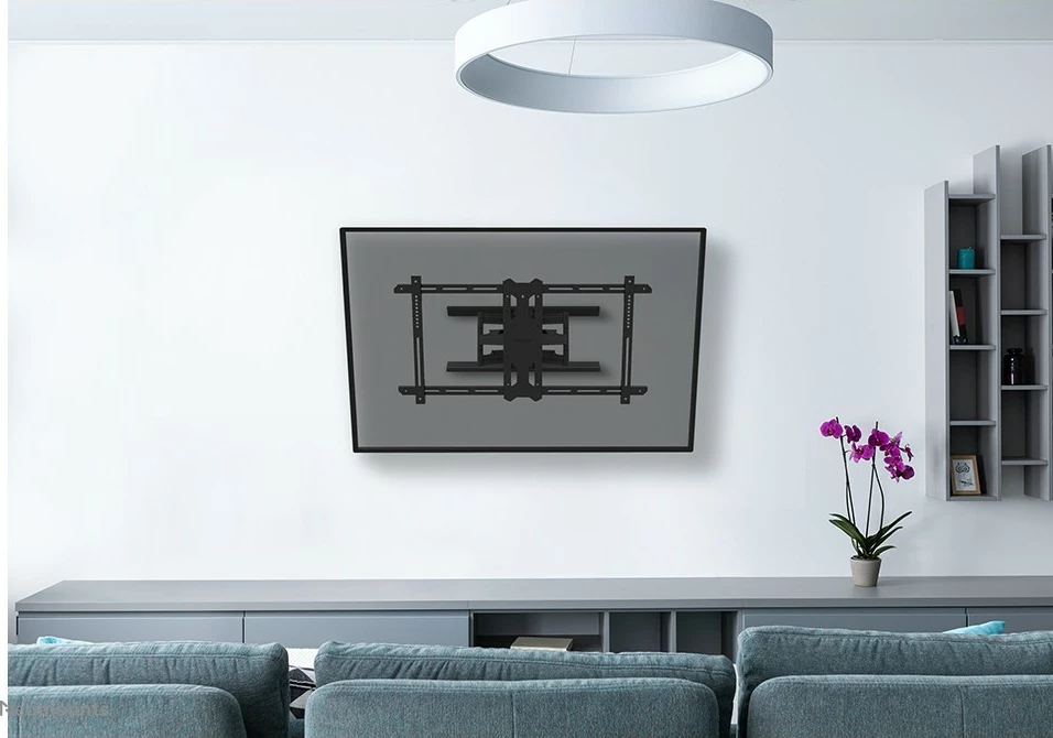 Mbajtëse muri për TV Newstar WL40S-850BL18, full motion, 43-86 inç, çelik, e zezë