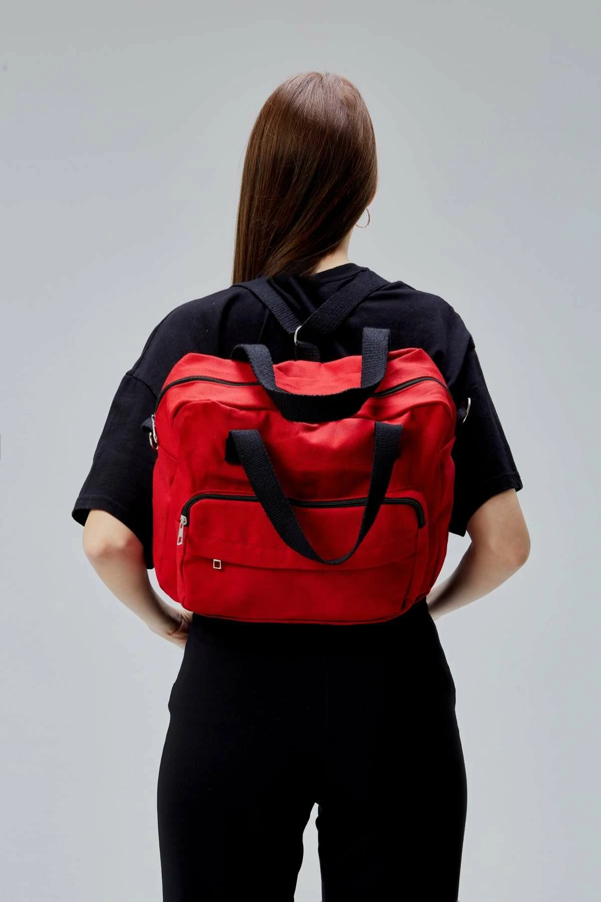 Çantë tote e kuqe, Zoozie Bags, 2386