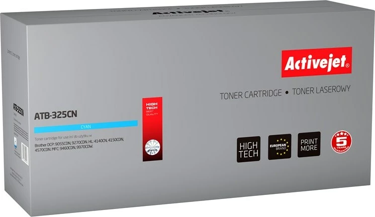 Toner zëvendësues Activejet ATB-325CN për printer Brother, i kaltër