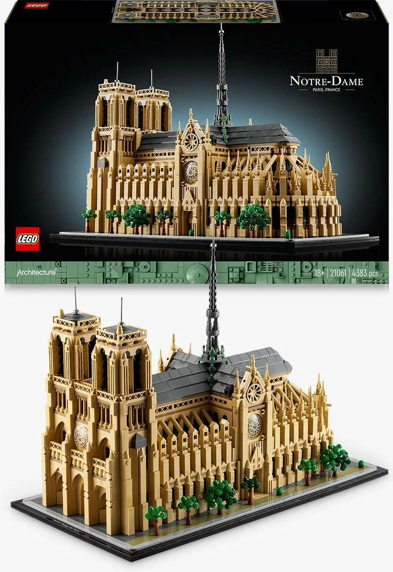 Set ndërtimi LEGO Architecture Notre-Dame de Paris, 4383 pjesë, plastikë, shumëngjyrësh