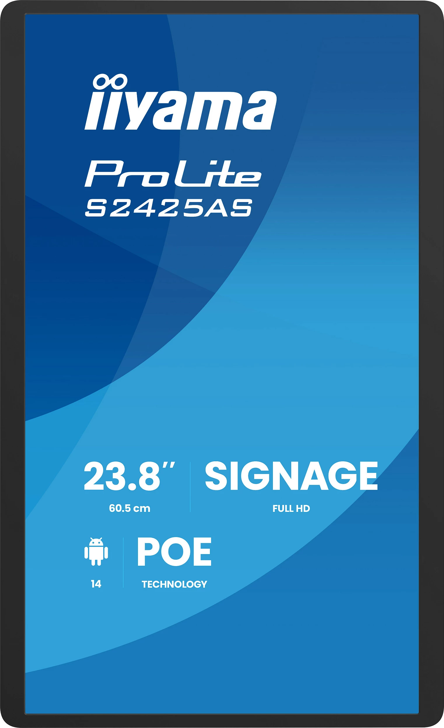 Monitor signage iiyama ProLite S2425AS-B1P, 23.8", IPS, Full HD, USB-C, i zi