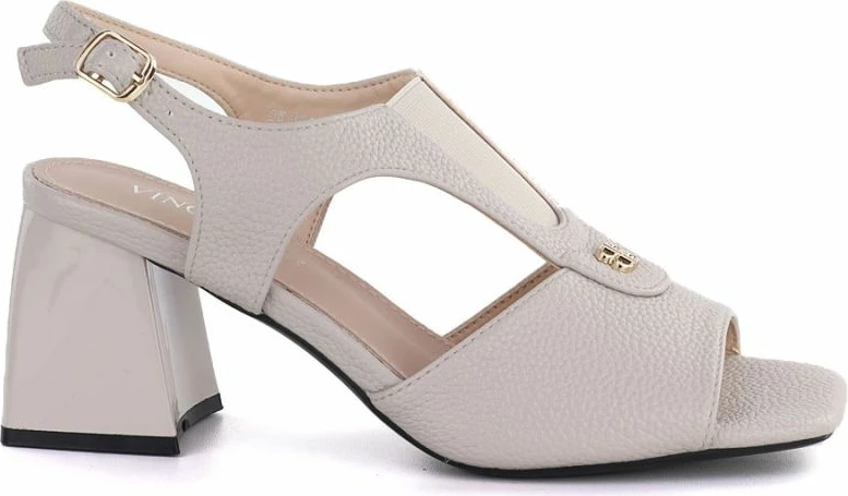 Sandale me taka të larta Vinceza 26-62286, bezhë