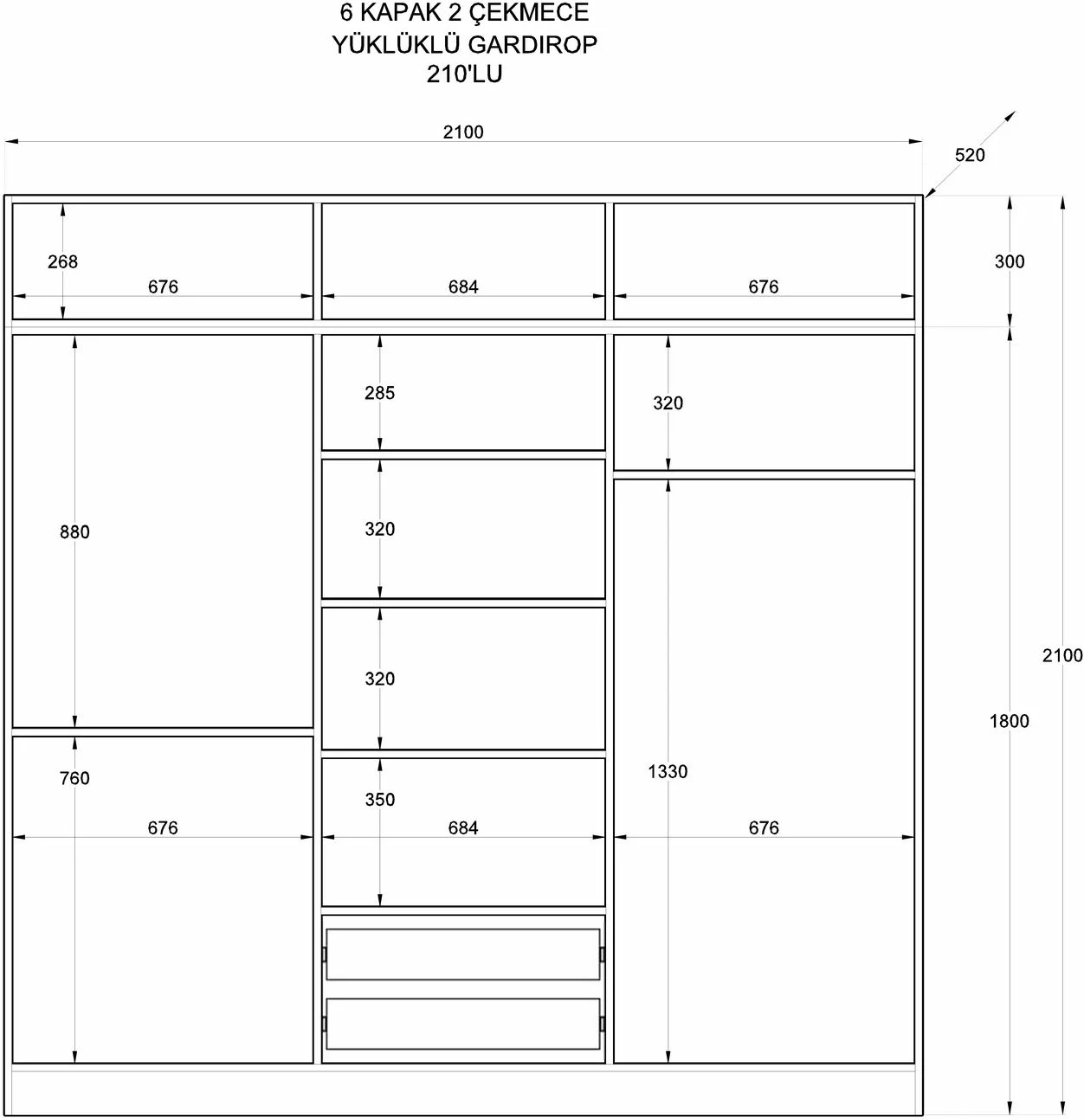 Dollap Skye Decor, ngjyrë e bardhë mat, RB-185-15