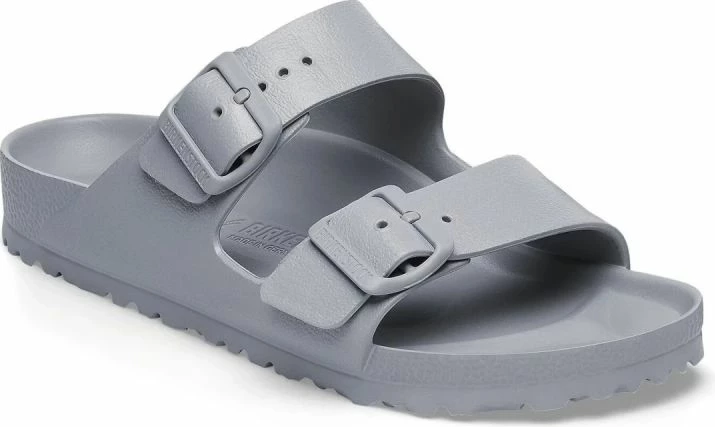 Flip-Flops për femra Birkenstock, gri/argjend [Madhësia: 39]