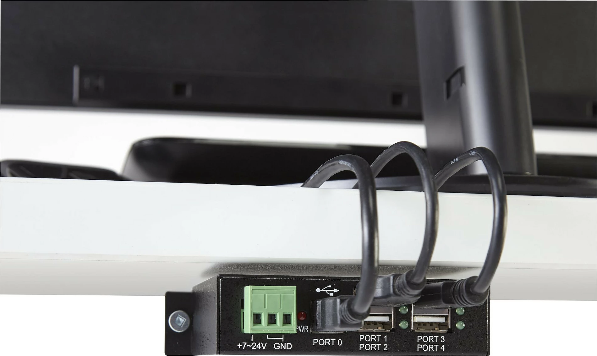 USB Hub industrial StarTech ST4200USBM, 4 porta USB 2.0, montim DIN Rail, 480 Mbit/s, zi